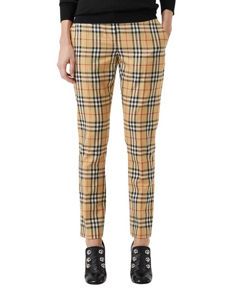 womens burberry plaid pants|Burberry dress pants for men.